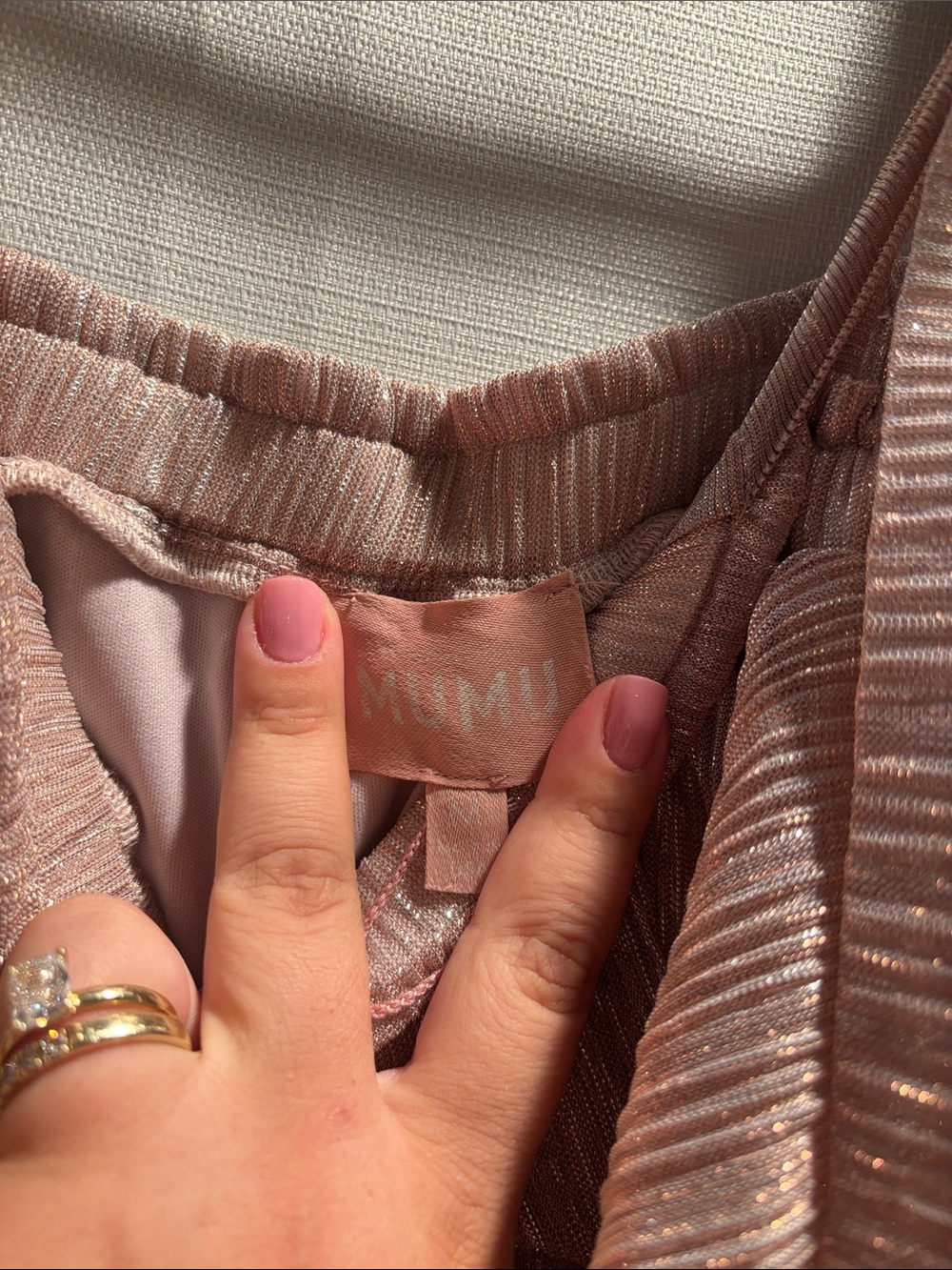 Show Me Your MUMU pink tiered ruffle dress - Picture 5 of 6
